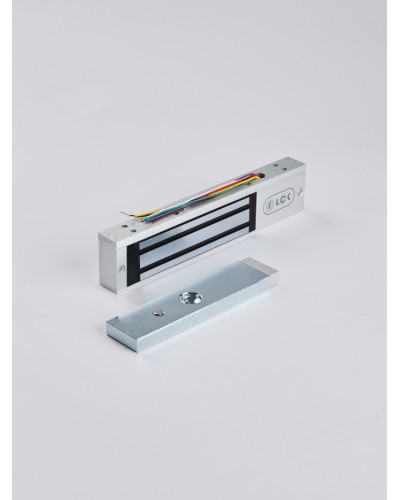 R-Lock RL-EM180-LSS - Электромагнитный замкок, 180кг, DC12/24B, цвет серебристый сатинированный алюминий RAL 7047, два датчика втроены в корпус замка: датчик Холла и магнито-контактный датчик в Липецке Электромагнитные замки Pintop.ru