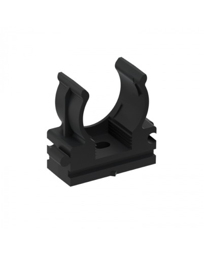 CFQ20 Держатель (клипса) для труб, для монтажного пистолета D20мм, цвет чёрный (50шт) Экопласт (41520BL) в Липецке Держатели, клипсы, скобы Pintop.ru