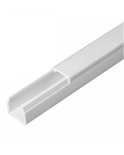 Кабель-канал белый 2-й замок в п/э 16х16 (120м/уп) Промрукав (PR.0616161) в Липецке Кабель-канал Pintop.ru