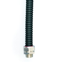 Металлорукав DN 15мм в ПВХ изоляции, Dвн 15,5 мм, Dнар 19,5, 50 м, цветчёрный DKC 6071R-015N