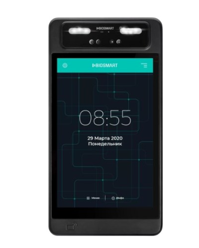Терминал для биометрической идентификации по геометрии лица BioSmart QUASAR-MFR в Липецке Контроллеры Pintop.ru