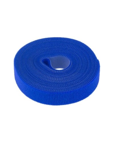 Лента-липучка многоразовая 5 м х 20мм, синяя (1 шт/уп) REXANT 07-7525 в Липецке Монтажные материалы Pintop.ru