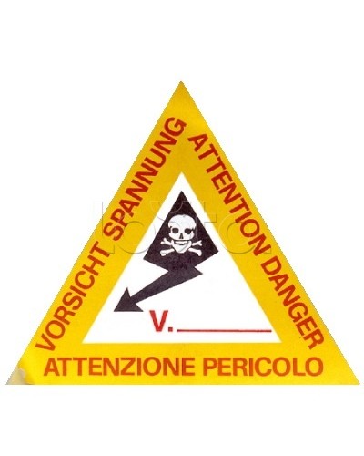 Предупреждающая табличка 120мм DKC ZTA002 в Липецке Аксессуары для лотков Pintop.ru