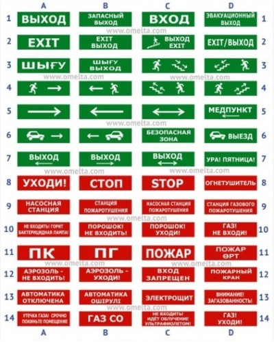 Табло Электротехника и Автоматика ЛЮКС-12 Человек по лестнице вправо вниз в Липецке Оповещатели Pintop.ru
