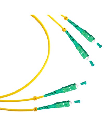 Шнур оптический duplex SC/APC-SC/APC 9/125 sm 10м LSZH Cabeus FOP(d)-9-SC/APC-SC/APC-10m в Липецке Патч-корды оптические Pintop.ru