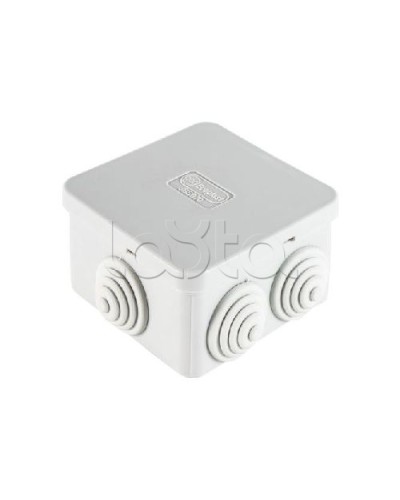 Коробка распределительная о/п 70х70х40, 6 вых, без галогена Экопласт 44056HF в Липецке Распределительные коробки Pintop.ru