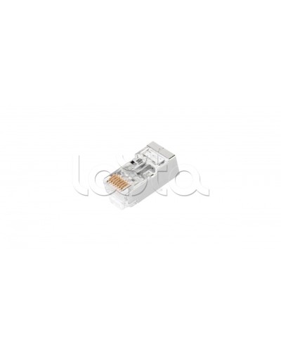 Коннектор NIKOMAX RJ45/8P8C под витую пару, Кат.5е (Класс D), уп-ка 100шт. (NMC-RJ88RZ50SD1-PT-100) в Липецке Коннекторы и разъемы Pintop.ru