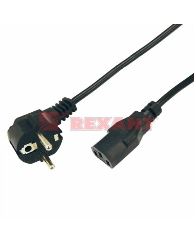 Шнур сетевой Евро 0.75мм² 1.8М (PVC) (с заземлением) (10шт/уп) REXANT 11-1131 в Липецке Патч-корды и пигтейлы Pintop.ru