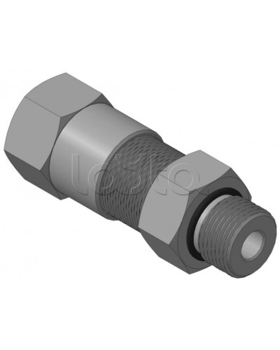 Кабельный ввод с резьбой G1/2 мм для прокладки кабеля в металлорукаве РЗ-ЦП-10, с уплотнением кабеля и проходным диаметром кабеля d=2-6 мм Спектрон КВМ-10/6-М-G1/2 в Липецке Аксессуары для кабель-канала Pintop.ru