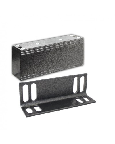 Замок электромагнитный Олевс М1-150 с уголком серебряный антик в Липецке Электромагнитные замки Pintop.ru