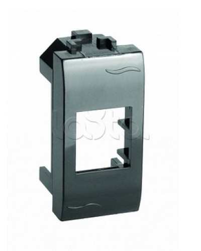 Адаптер для информационных разъемов Keystone, черный, 1мод. DKC (77607N) в Липецке Аксессуары для стоек и шкафов Pintop.ru