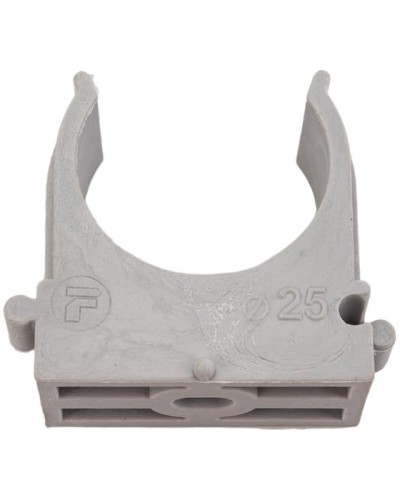 Крепёж-клипса для труб ø25 мм, серая (100 шт/уп)Rexant (28-0125-2) в Липецке Держатели, клипсы, скобы Pintop.ru