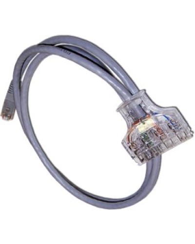 Патч-корд 110 тип - RJ45, 4 пары, UTP, категория 6, 1.5 м LANMASTER LAN-45-P4-1.5/6 в Липецке Патч-корды и пигтейлы Pintop.ru