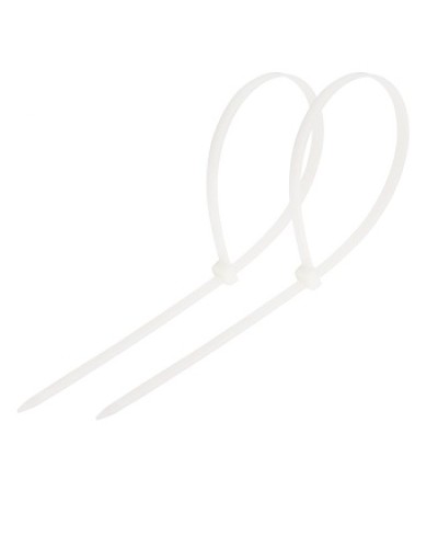 Хомут-стяжка нейлоновый 250x3.6 мм белый (100шт/уп) REXANT 07-0250 в Липецке Стяжки-хомуты Pintop.ru