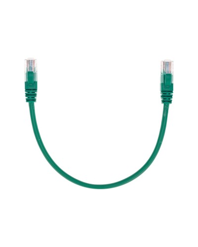 Патч-корд U/UTP, CAT 5e, RJ45-RJ45, 26AWG, LSZH, зеленый, 0,3м REXANT 02-0106-03 в Липецке Патчкорды (медные) Pintop.ru