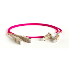 Патч-корд волоконно-оптический Hyperline FC-D2-504-ST/PR-ST/PR-H-15M-LSZH-MG