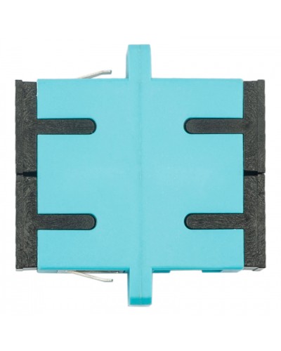 Адаптер оптический проходной SC-SC, OM3, дуплекс (duplex), бирюзовый Datarex DR-541023 в Липецке Коммутационные изделия Pintop.ru