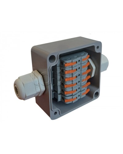 Коробка пылевлагонепроницаемая клеммная G366 А Wago АЯКС IP66/IP65, 82x80x55 Магнито-контакт в Липецке Распределительные коробки Pintop.ru