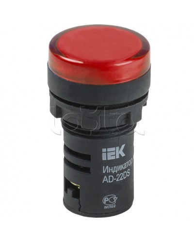 Лампа AD22DS(LED)матрица d22мм красный 24В AC/DC IEK (BLS10-ADDS-024-K04) в Липецке Источники света(Лампы) Pintop.ru