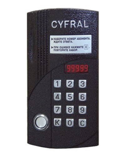 Блок вызова аудиодомофона на 20 абонентов Цифрал CCD-20/TC в Липецке Блоки вызова многоабонентные Pintop.ru