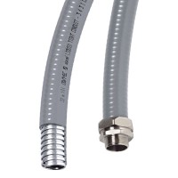 Металлорукав DN 20мм в гладкой ПВХ изоляции, Dвн 20,5 мм, Dнар 27,0,IP66, 50 м, цвет чёрный DKC 6070R-22N