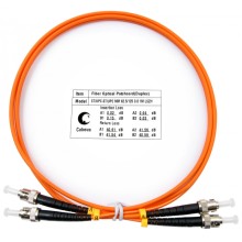 Шнур оптический duplex ST-ST 62,5/125 mm 1м LSZH Cabeus FOP-62-ST-ST-1m