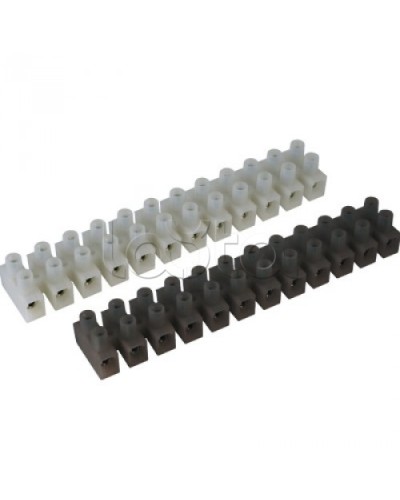 Клемник полипропилен черный, 12р, 450V, 76A, 16мм.кв. DKC 43512PL/R в Липецке Клеммные колодки Pintop.ru