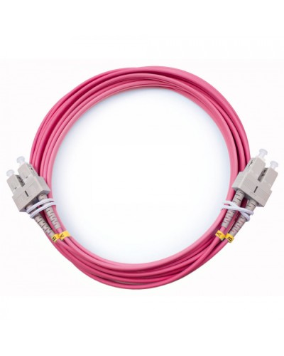 Шнур оптический duplex SC-SC 50/125 mm OM4 5м LSZH Cabeus FOP-50-OM4-SC-SC-5m в Липецке Патч-корды оптические Pintop.ru