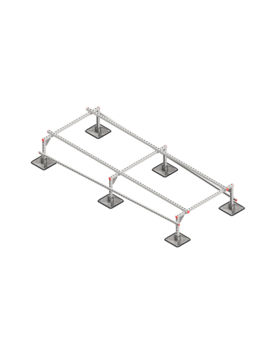 Опорная конструкция для установки оборудования TECHNORAPTOR STEELFOOT 1200х3000 тип 1 КМ-профиль (KM-TR-STF-SSEI-1200-3000-1) в Липецке Системы видеонаблюдения Pintop.ru