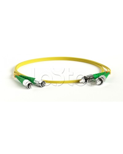 Патч-корд волоконно-оптический Hyperline FC-D2-9-LC/UR-LC/UR-H-20M-LSZH-YL в Липецке Патч-корды оптические Pintop.ru