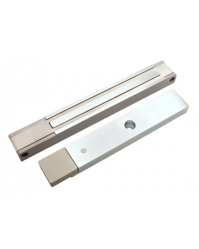 Электромагнитный замок с датчиком состояния двери ALeko ALM-200P (24В серый) в Липецке Электромагнитные замки Pintop.ru