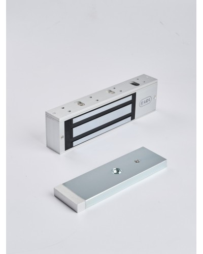 R-Lock RL-EM500-LSS - Электромагнитный замкок, 500кг, DC12/24B, цвет серебристый сатинированный алюминий RAL 7047, два датчика втроены в корпус замка: датчик Холла и магнито-контактный датчик в Липецке Электромагнитные замки Pintop.ru