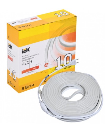 Комплект DIY (2835R120-8-IP65-220В 10м + др.) IEK (LSR5-R-120-65-2-10-S0) в Липецке Источники света(Лампы) Pintop.ru