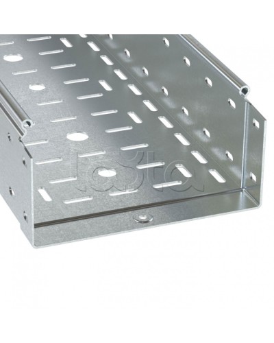 Лоток перфорированный 300х100 L=3000мм толщина 1.0мм горячеоцинкованный DKC 3534410HDZ в Липецке Кабельные лотки Pintop.ru
