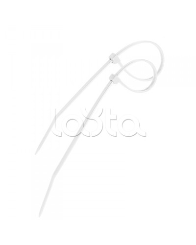 Стяжка 300х4 мм нейлоновая белый (100шт/уп) PROCONNECT 57-0300 в Липецке Стяжки-хомуты Pintop.ru