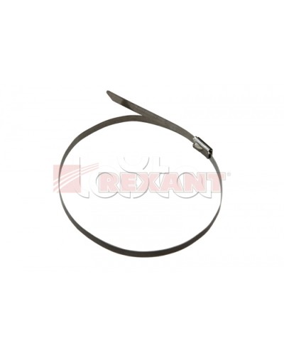 Хомут-стяжка металлический 4.6х360 мм (50шт/уп) REXANT 07-0368 в Липецке Стяжки-хомуты Pintop.ru