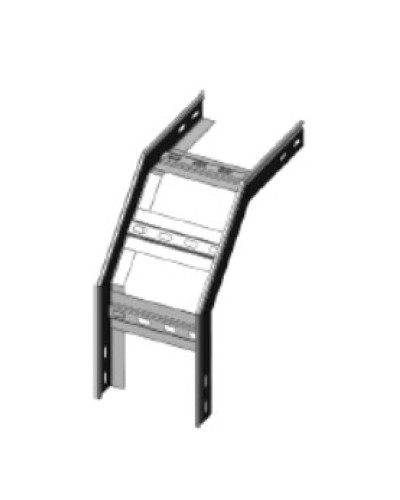 Угол вертикальный внешний 90° 600х80 (1,2) для лестничного лотка ПожТехКабель (651-317) в Липецке Кабельные лотки Pintop.ru