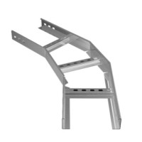 Угол горизонтальный 45° 400х50 (1,2) для лестничного лотка ПожТехКабель 650-303