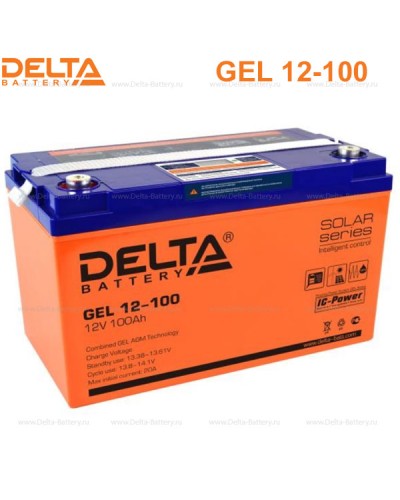 Аккумулятор свинцово-кислотный Delta GEL 12-100 в Липецке Электротехническое оборудование Pintop.ru