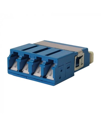 Адаптер оптический LC OM3, со шторкой, корпус SC, квадро LANMASTER (LAN-4LCS/SH-AM-OM3) в Липецке Проходные адаптеры и розетки оптические Pintop.ru