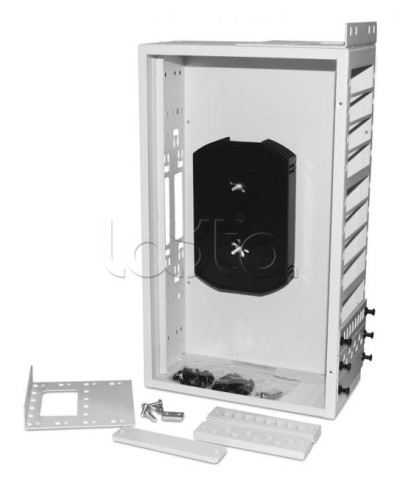 Бокс оптический универсальный 19 Hyperline FO-19R-3U-12xSLT-W140H42-96UN-GY в Липецке Коммутационные изделия Pintop.ru