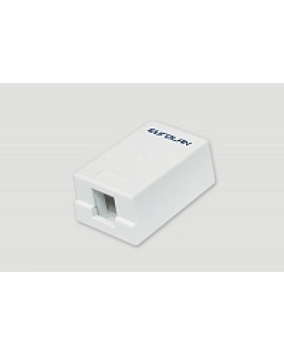 Коробка настенная EuroLan 12B-00-01WT в Липецке Розетки компьютерные и телефонные Pintop.ru