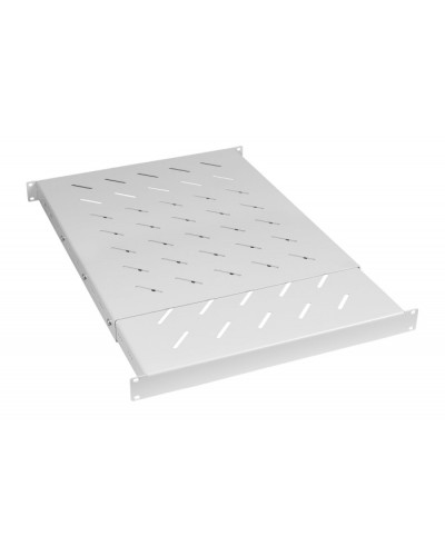 Полка 19 перфорированная глубиной 600-1000 ммдо 100кг, цвет серый (RAL 7035) Cabeus (SH-J018-SS-600-100KG) в Липецке Полки для шкафов и стоек Pintop.ru