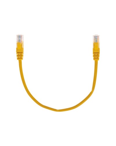 Патч-корд U/UTP, CAT 5e, RJ45-RJ45, 26AWG, LSZH, желтый, 0,3м REXANT 02-0105-03 в Липецке Патчкорды (медные) Pintop.ru
