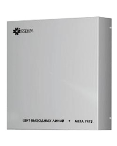 Щит выходных линий с грозозащитой на 12 линий МЕТА 7480 в Липецке Система оповещения и трансляции Мета Pintop.ru