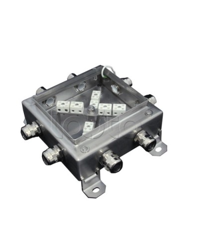 Коробка монтажная огнестойкая Гефест КМ-О (16к)-IP66 1515нерж, 8 вводов в Липецке Распределительные коробки Pintop.ru