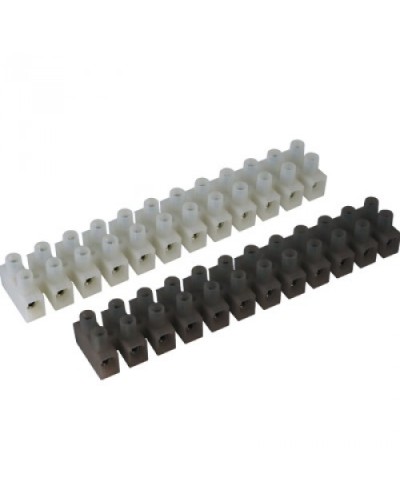 Клемник полипропилен черный, 12р,450V, 24A, 2.5мм.кв DKC 43112PL/R в Липецке Клеммные колодки Pintop.ru