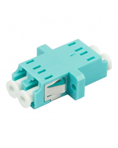 Адаптер оптический проходной LC-LC, OM3, дуплекс (duplex), бирюзовый Datarex DR-541123 в Липецке Коммутационные изделия Pintop.ru