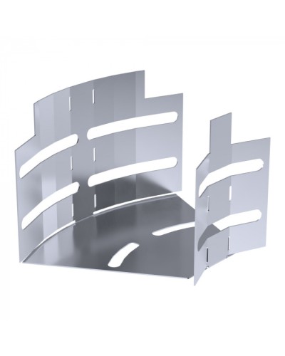 Угол горизонтальный изменяемый 0-45 градусов Стандарт INOX (AISI 316) 100х80 Промрукав (PR16.3615) в Липецке Аксессуары для лотков Pintop.ru