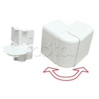 Угол внешний изменяемый 100х40 с задней стенкой и разделителем для кабель-канала серии ARC-LAN, огнестойкость E15-E110 Экопласт 576214-E110